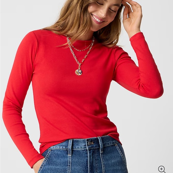 J. Crew Everyday Longsleeve Tee.
Color "Neon Orchid” - purple.
Size XL (16). NWT - Picture 5 of 6